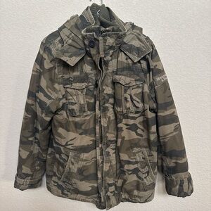 Abercrombie & Fitch Camo Utility Jacket | Heavy & Warm | Size L